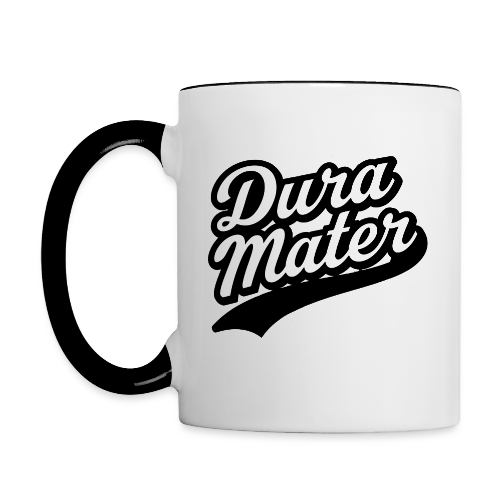 Dura Mater Baseball Mug - white/black