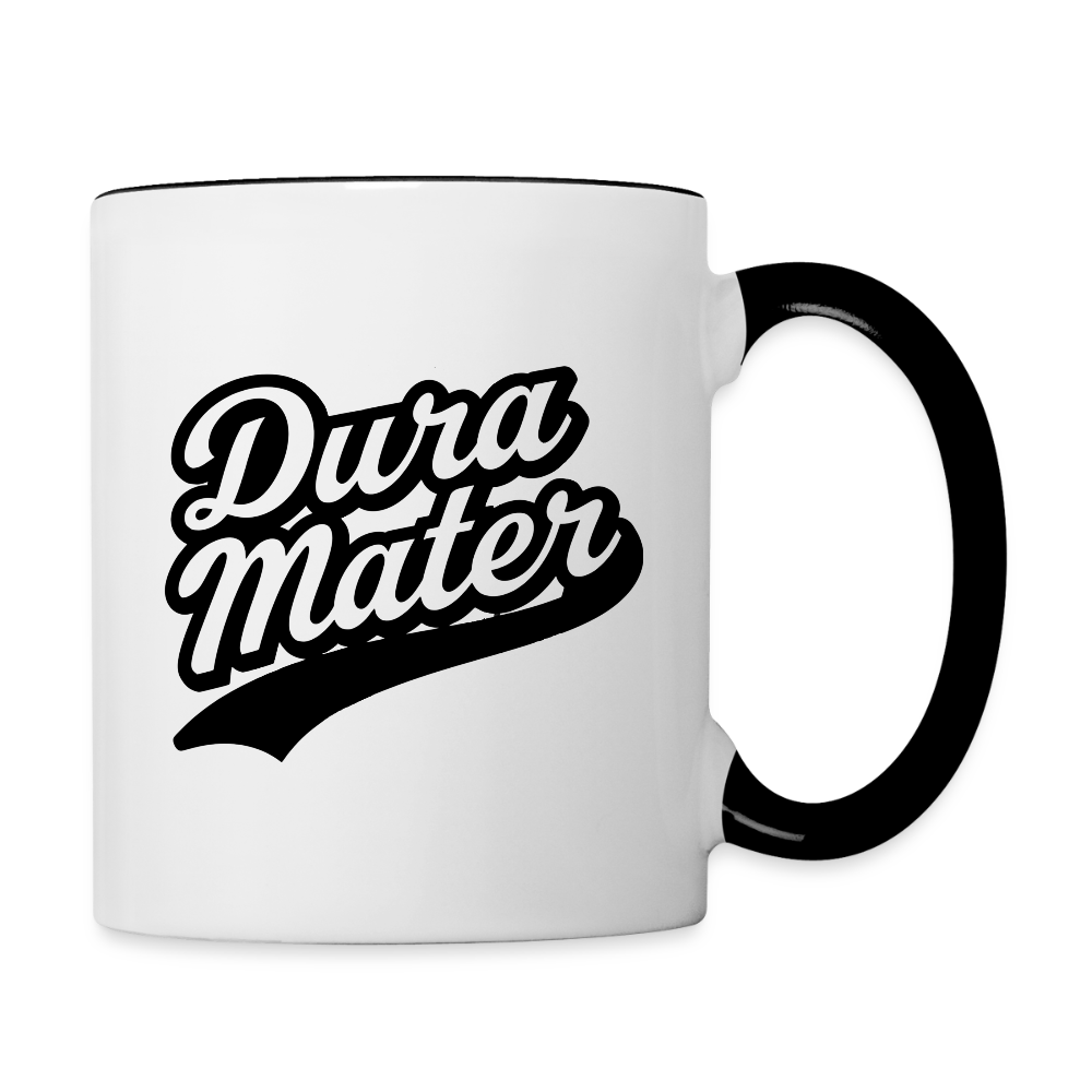 Dura Mater Baseball Mug - white/black