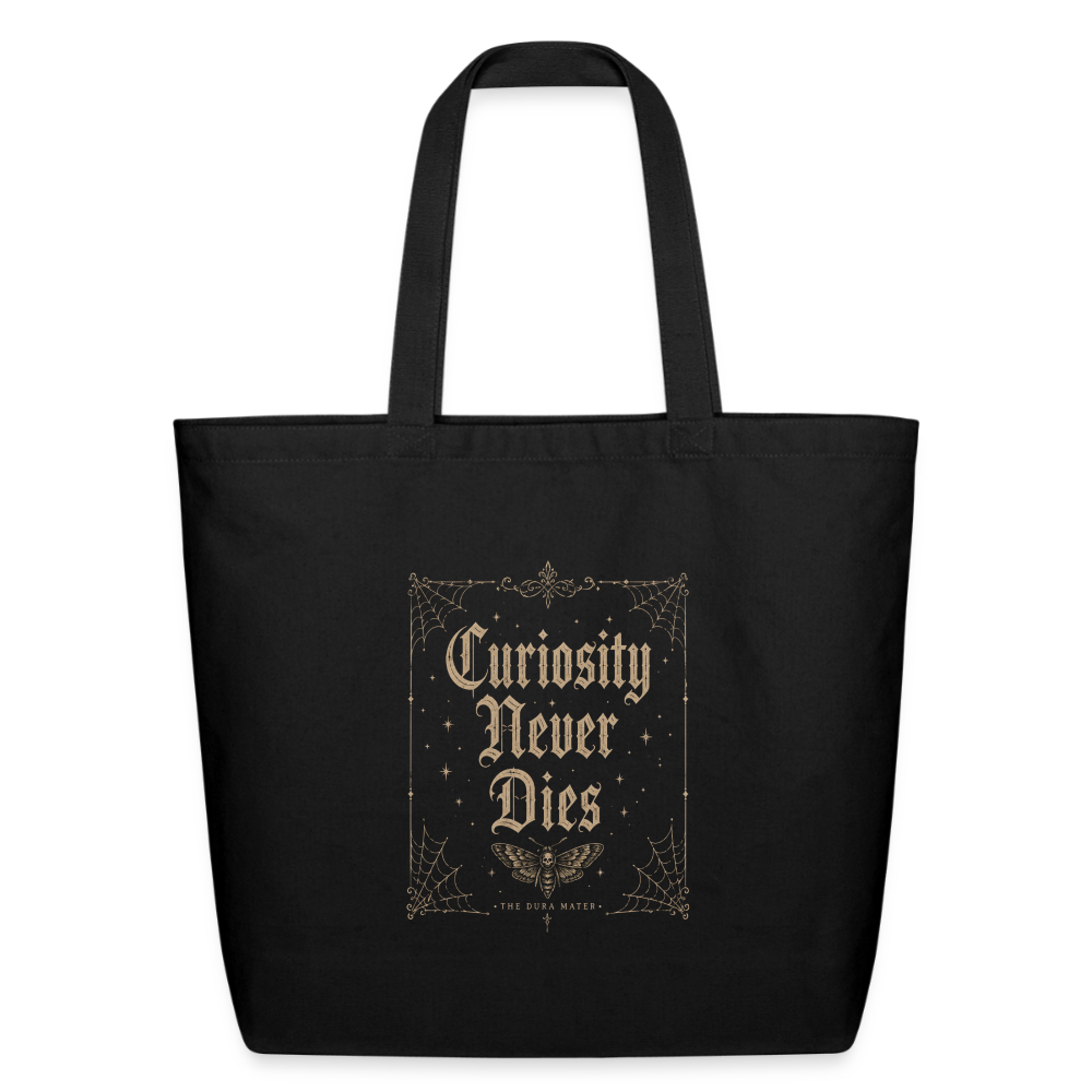 Dura Mater Curiosity Never Dies Tote - black