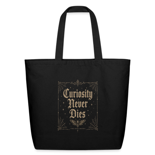 Dura Mater Curiosity Never Dies Tote - black