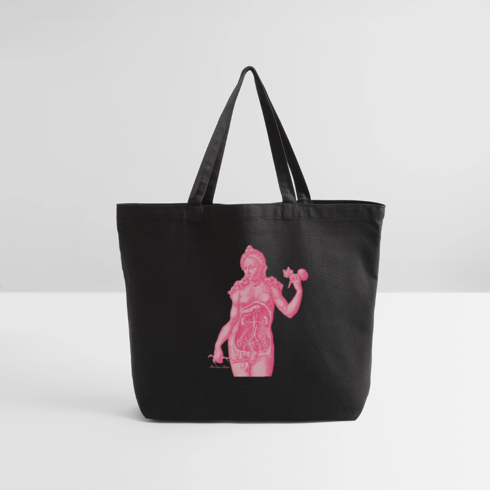 Book Cover Tote Bag - black