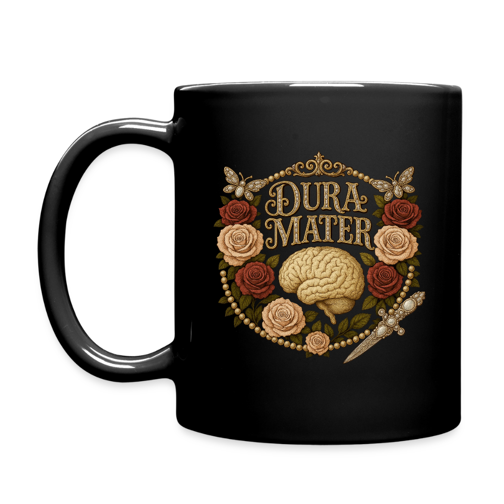 Dura Mater Floral Mug - black