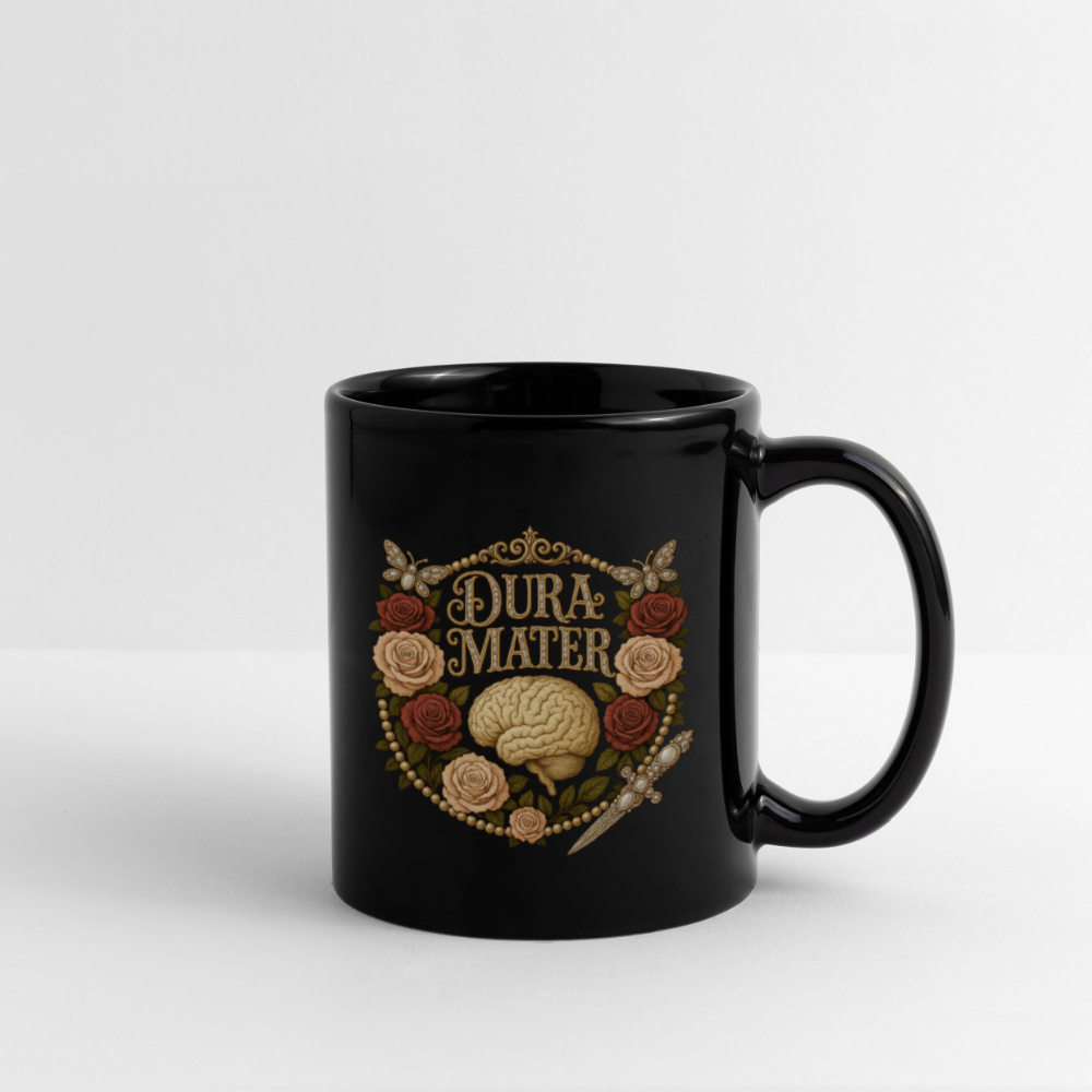 Dura Mater Floral Mug - black