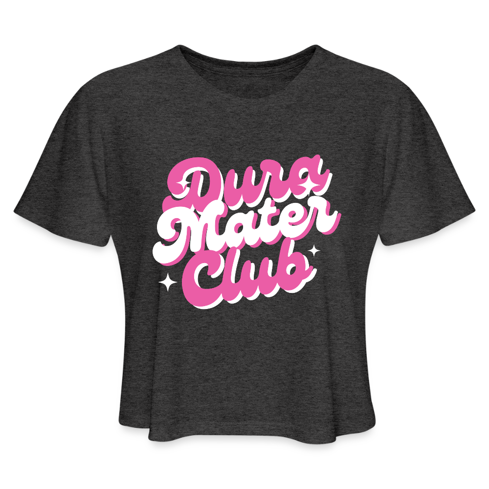 Dura Mater Club Crop Tee - deep heather
