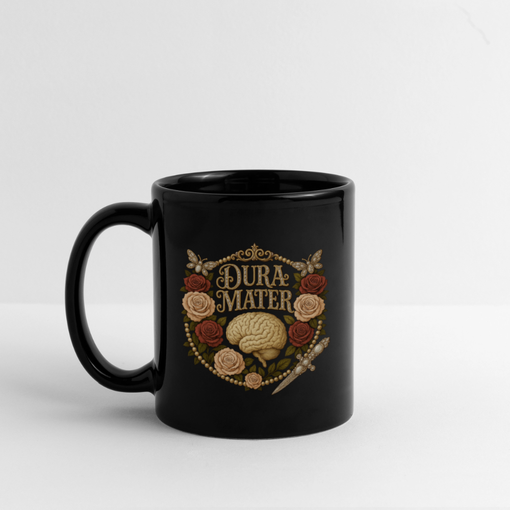 Dura Mater Floral Mug - black