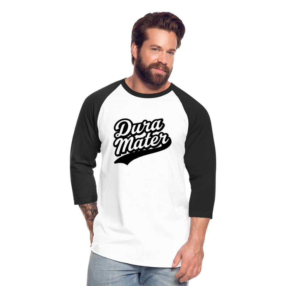Dura Mater Baseball Tee - white/black