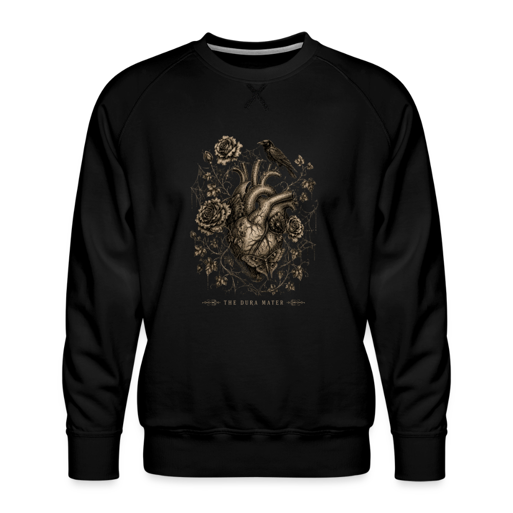 Dura Mater Full Heart Crewneck - black