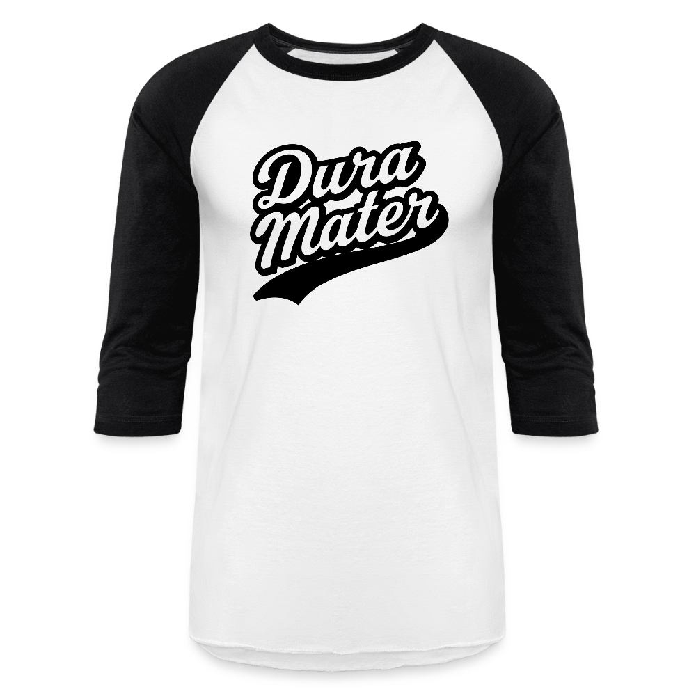 Dura Mater Baseball Tee - white/black