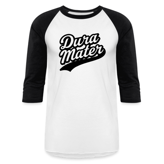 Dura Mater Baseball Tee - white/black