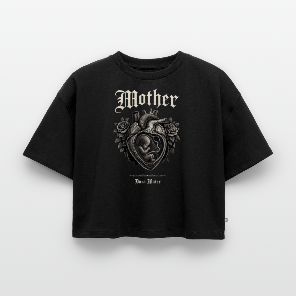 Mother Cropped Tee - black