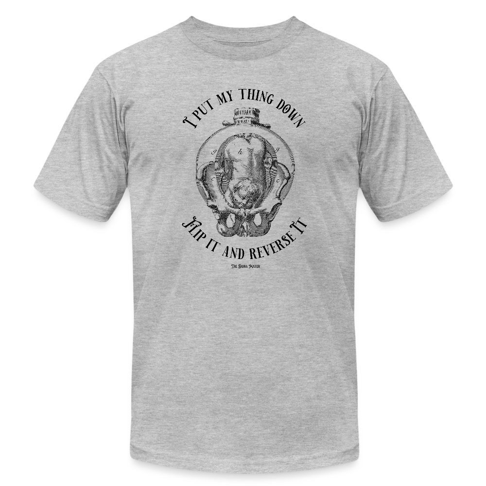 Flip It & Reverse It Tee - heather gray